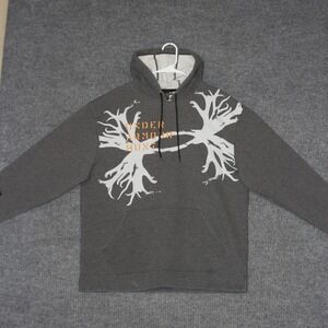 Under Armour Hoodie Mens L Gray Loose Fit Grunge Retro Cozy Y2K